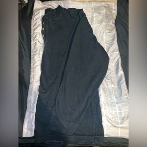 Black long sleeve, crew neck shirt